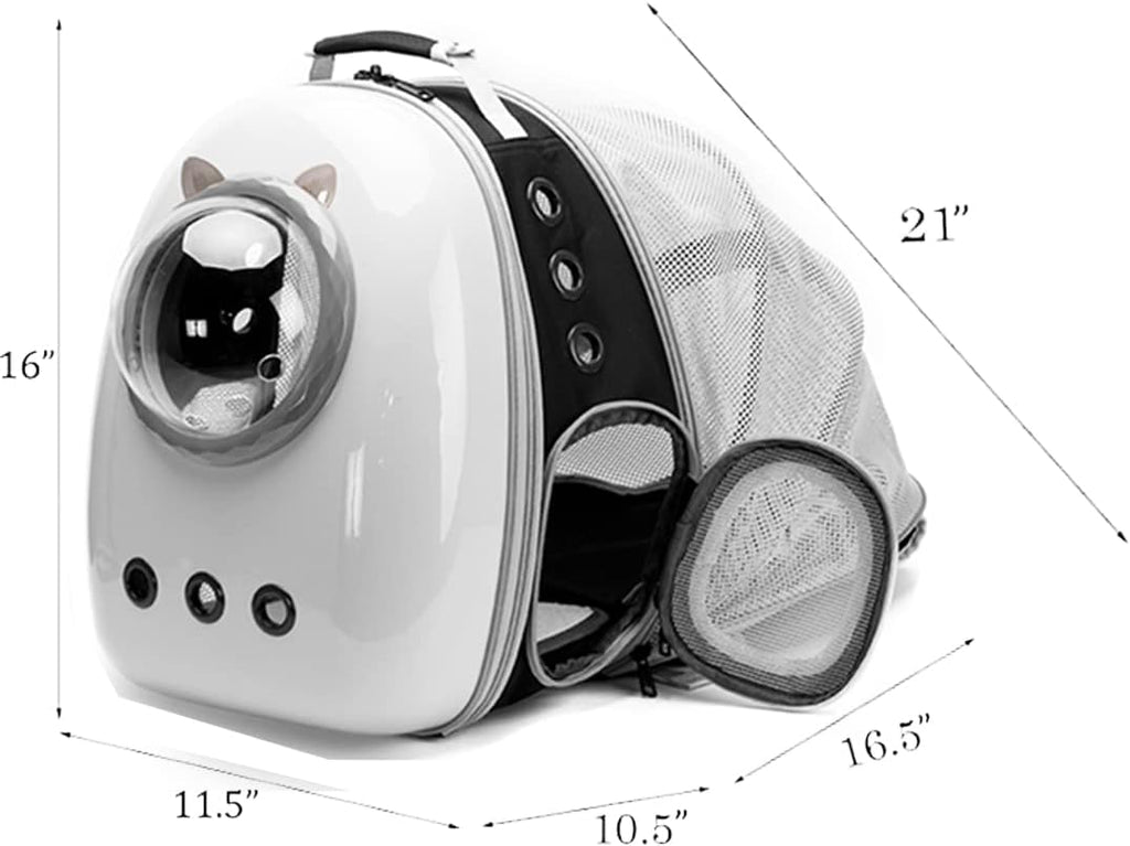 Back Expandable Cat Carrier Backpack, Backpack for Cats Kitten Small Puppy, Airline Approved Cat Bubble Backpack, Space Capsule Astronaut Carrier