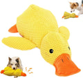 Calming Duck,  New Yellow Duck Dog Toy, The Ducks Calming Pillow, Dogs Ducks Toy with Quacking Sound for Indoor Dogs (Yellow)