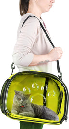 Pet Carrier Backpack, cat Carrier Bag, cat Dog Carrier Bag, Bird Carrier Bag, Backpack Carrier with Foldable Shoulder Strap, Designed for Cats and Puppies, Airline Approved, Travel, Hiking