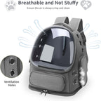 Cat Backpack Carrier for Cats and Small Dogs, Breathable Cat Bubble Backpack, Airline Approved Pet Travel Carrier for Hiking Camping Outdoor