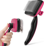 Universal Self-Cleaning Massage Brush for Cats and Dogs - Lightweight Design, De-shedding, Grooming, and Skin-friendly in One