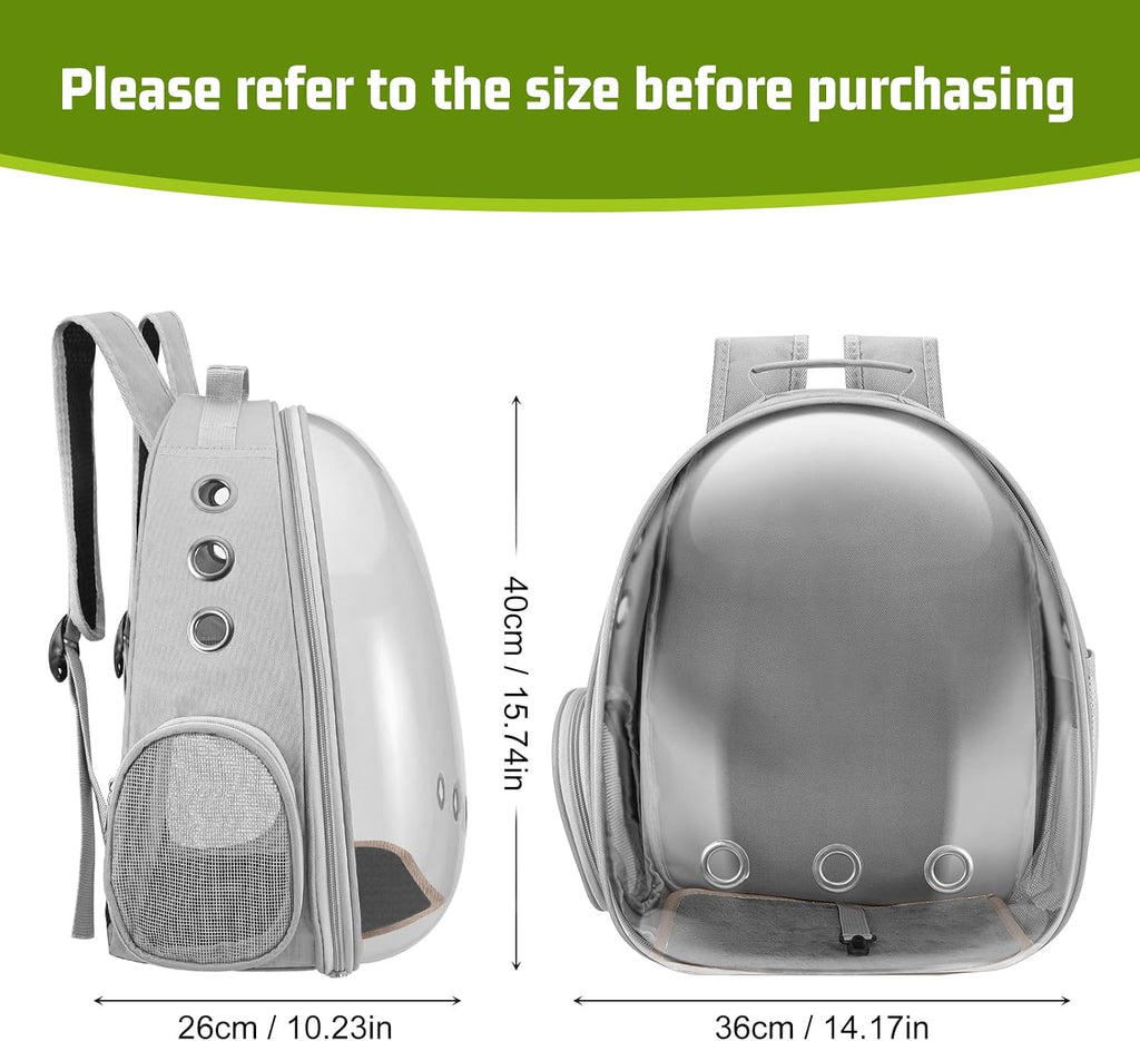Cat Carrier Backpack Portable Pet Travel Solution Pet Carrier Dog Carrier Backpack Bag Space Capsule for Small Medium Cat Puppy Dog Travel Hiking Walking Camping Up to 17Lb