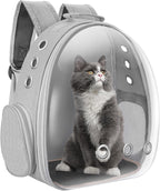 Cat Carrier Backpack Portable Pet Travel Solution Pet Carrier Dog Carrier Backpack Bag Space Capsule for Small Medium Cat Puppy Dog Travel Hiking Walking Camping Up to 17Lb
