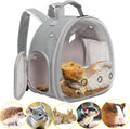 Guinea Pig Backpack Carrier, Reptile Outdoor Used,Bearded Dragon Carrier Backpack with Clear Bubble Window,Small Animal Travel Backpack for Hedgehog Rat Parrot, Airline Approved ( Backpack)